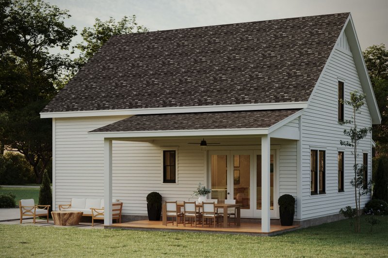 Home Plan - Exterior - Rear Elevation for Farmhouse House Plan #461-111 - 3 bed, 2.5 bath