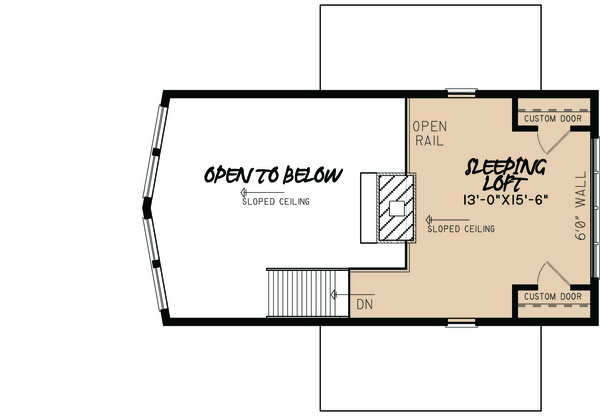 House Design - Contemporary Floor Plan - Upper Floor Plan #923-5