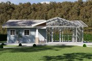 Craftsman Style House Plan - 2 Beds 1 Baths 960 Sq/Ft Plan #1106-171 Exterior 