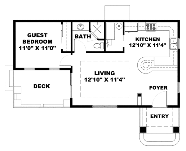 Home Plan - Craftsman Floor Plan - Main Floor Plan #1017-137