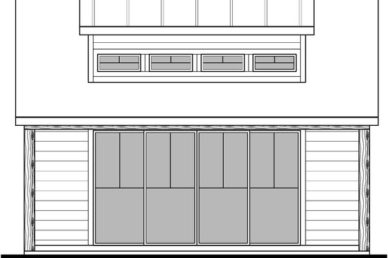 Exterior - Front Elevation 3 for Traditional House Plan #1073-40, 1 bath