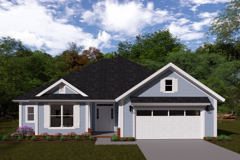 Home Plan - Ranch Exterior - Front Elevation Plan #513-2173