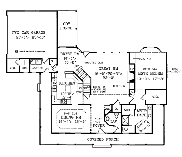 Dream House Plan - Victorian Floor Plan - Main Floor Plan #314-187