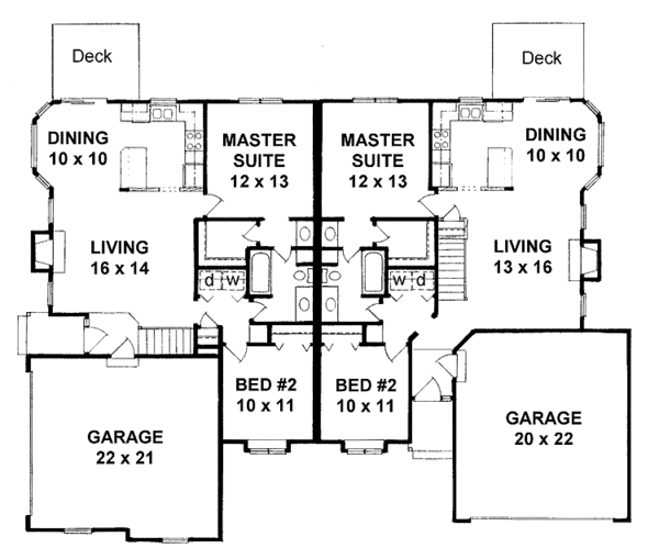 Architectural House Design - Traditional Floor Plan - Main Floor Plan #58-228