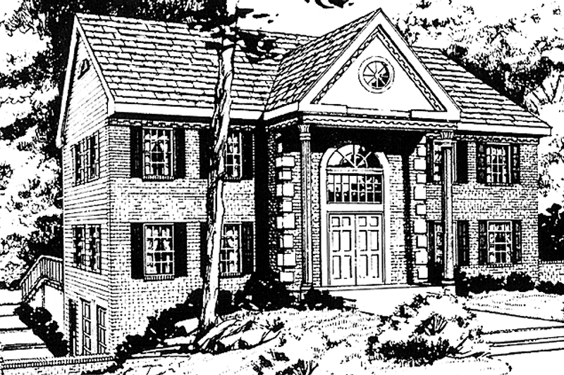 Dream House Plan - Exterior - Front Elevation 3 for Traditional House Plan #314-266 - 4 bed, 2.5 bath