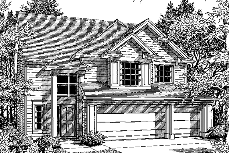 Home Plan - Exterior - Front Elevation 3 for Traditional House Plan #48-826 - 4 bed, 2.5 bath
