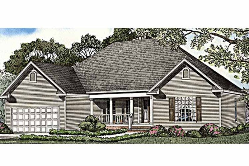 Home Plan - Exterior - Front Elevation 3 for Country House Plan #17-3255 - 4 bed, 2 bath