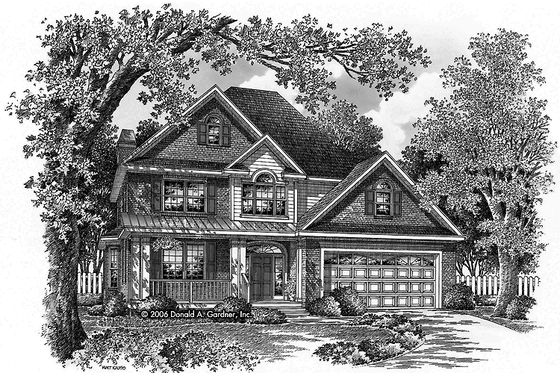 Exterior - Front Elevation 3 for Traditional House Plan #929-796 - 5 bed, 4 bath