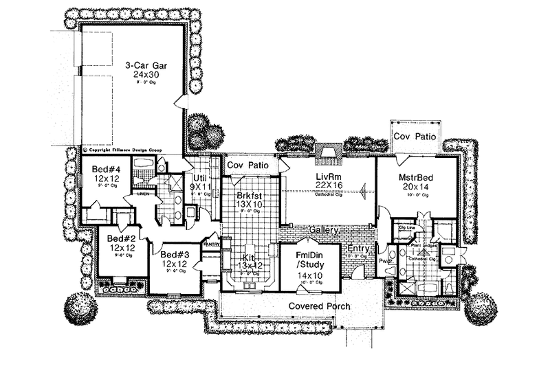 Dream House Plan - Floor Plan - Main Floor for Victorian House Plan #310-1114 - 4 bed, 2.5 bath