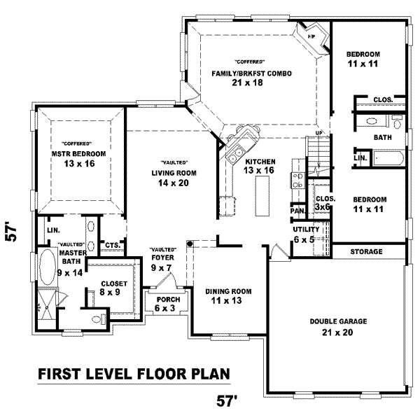 European Floor Plan - Main Floor Plan #81-1537