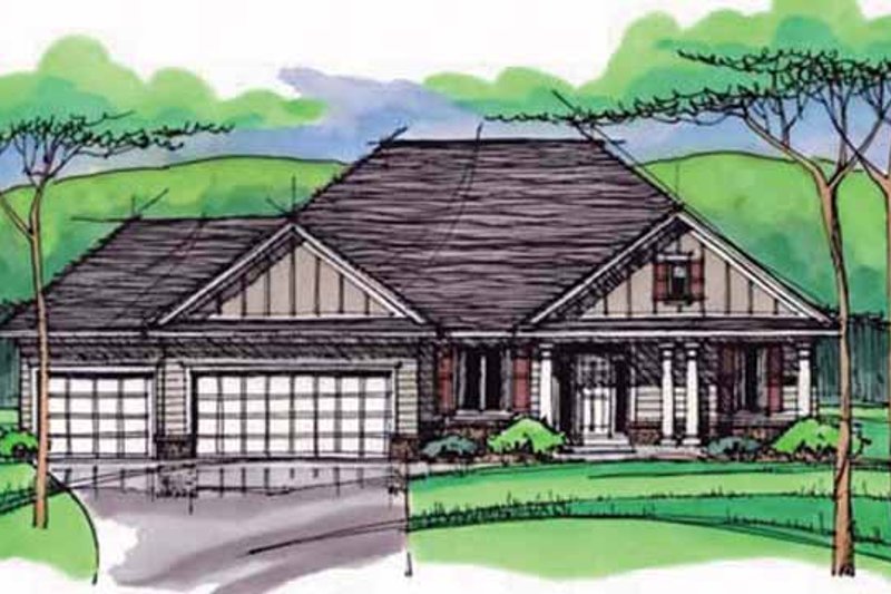 Dream House Plan - Exterior - Front Elevation 3 for European House Plan #51-970 - 1 bed, 1.5 bath