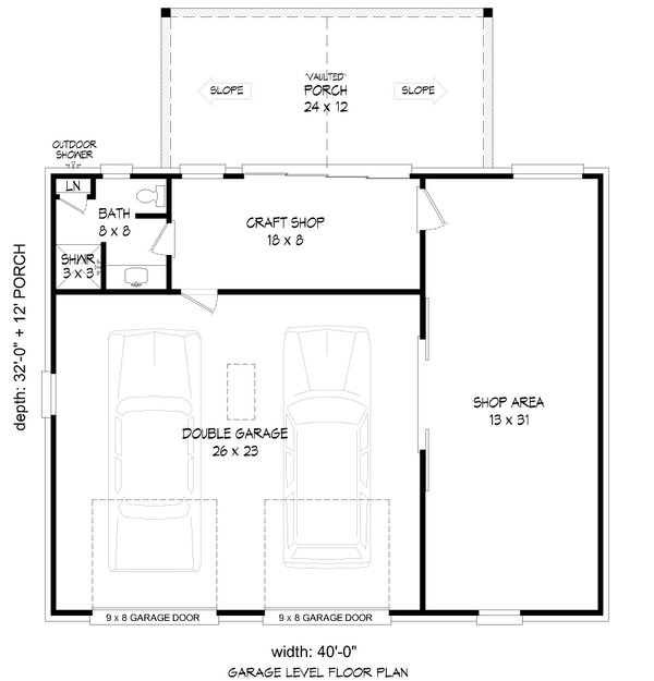 Architectural House Design - Country Floor Plan - Main Floor Plan #932-1305
