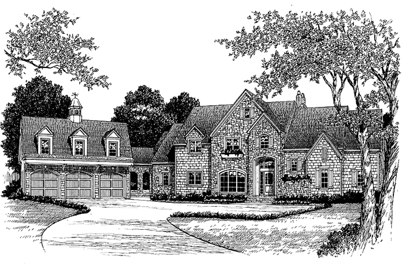 Home Plan - Exterior - Front Elevation 3 for Country House Plan #453-233 - 6 bed, 4 bath