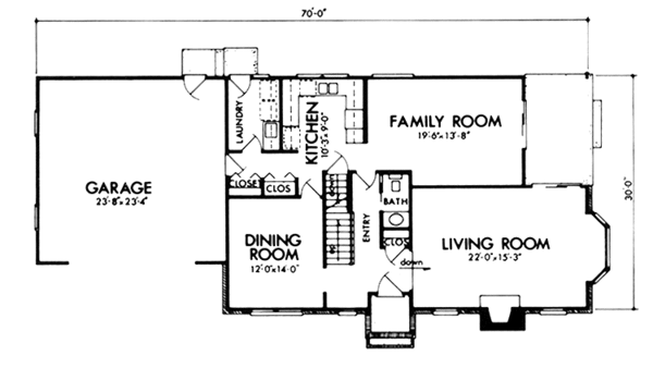 Dream House Plan - Tudor Floor Plan - Main Floor Plan #320-1294