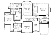 European Style House Plan - 5 Beds 4 Baths 3051 Sq/Ft Plan #927-861 