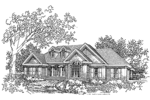 Country Exterior - Front Elevation Plan #929-265