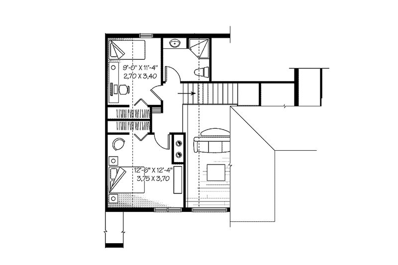 Home Plan - Floor Plan - Upper Floor for European House Plan #23-2421 - 5 bed, 3 bath