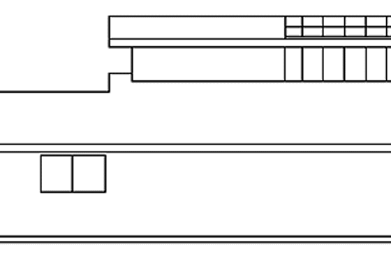 Exterior - Rear Elevation for Country House Plan #60-945 - 3 bed, 3 bath