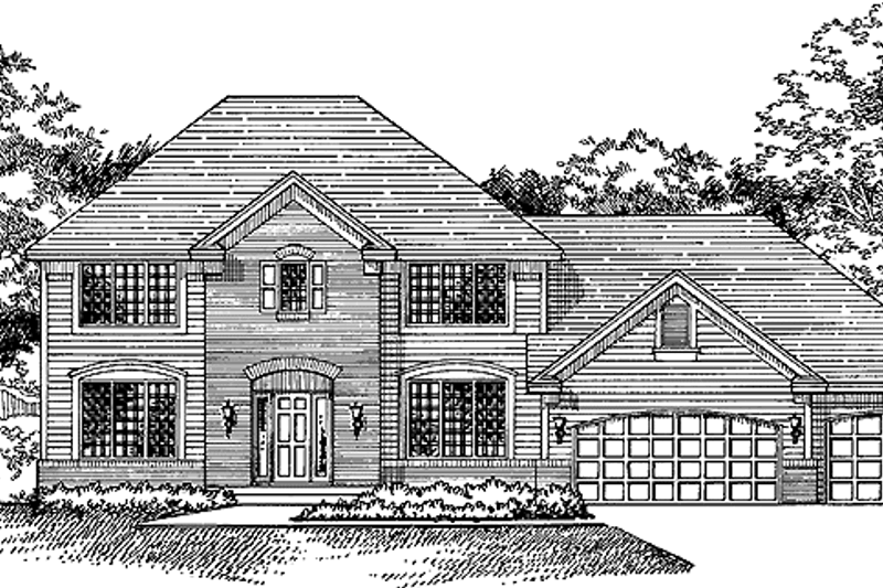 House Plan Design - Colonial Exterior - Front Elevation Plan #51-764