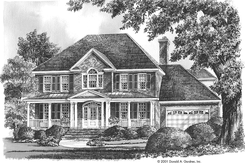 House Design - Country Exterior - Front Elevation Plan #929-652