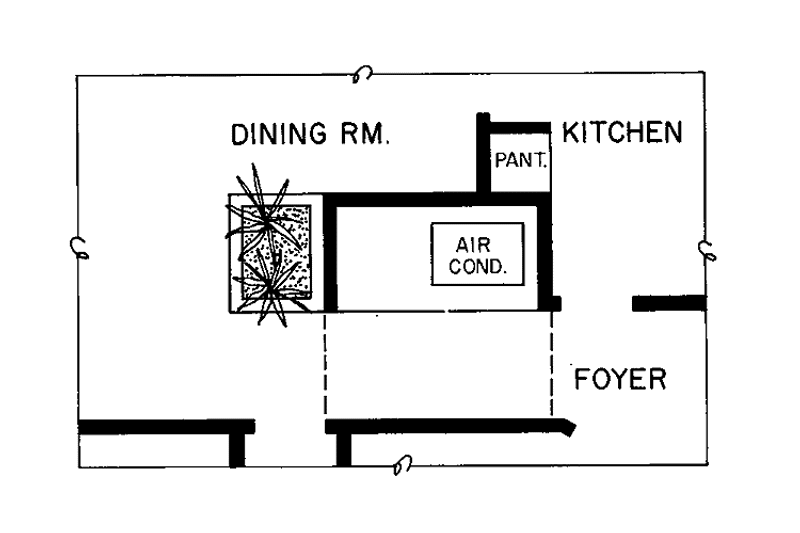 Home Plan - Floor Plan - Other Floor for Tudor House Plan #72-736 - 2 bed, 2 bath