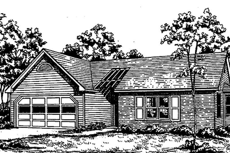 House Plan Design - Ranch Exterior - Front Elevation Plan #30-224