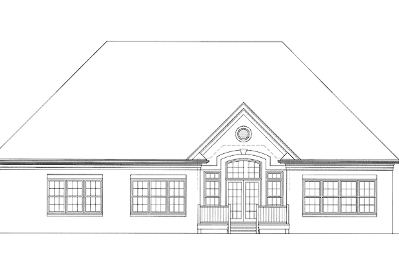 Dream House Plan - Exterior - Rear Elevation for Country House Plan #453-260 - 3 bed, 2.5 bath