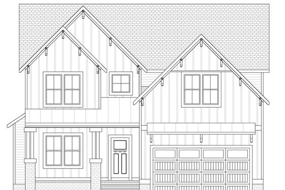 Exterior - Front Elevation 5 for Farmhouse House Plan #1080-4 - 4 bed, 3.5 bath