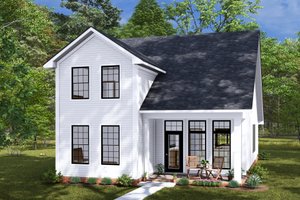 Cottage Exterior - Front Elevation Plan #513-2290