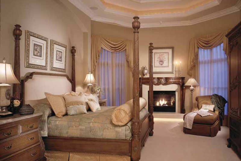 House Blueprint - Interior - Master Bedroom for Mediterranean House Plan #417-557 - 5 bed, 5 bath