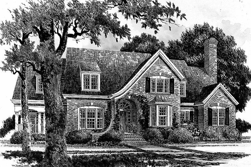 Home Plan - Exterior - Front Elevation 3 for Country House Plan #429-338 - 3 bed, 2.5 bath