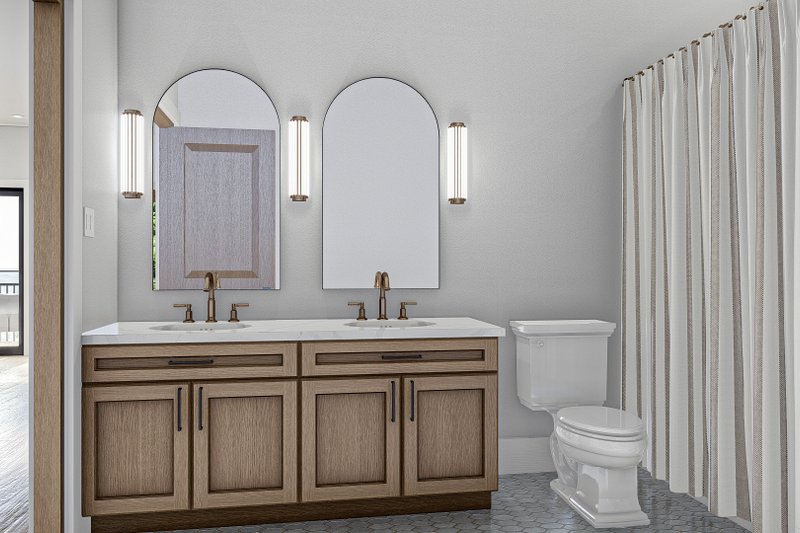 Architectural House Design - Interior - Bathroom for Modern House Plan #455-548 - 2 bed, 1 bath