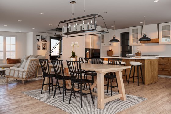 Interior - Dining Room for Farmhouse House Plan #23-2771 - 3 bed, 2.5 bath