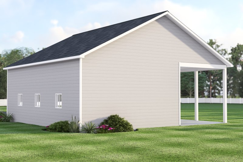 Home Plan - Exterior - Rear Elevation for Country House Plan #1064-56, 1 bath