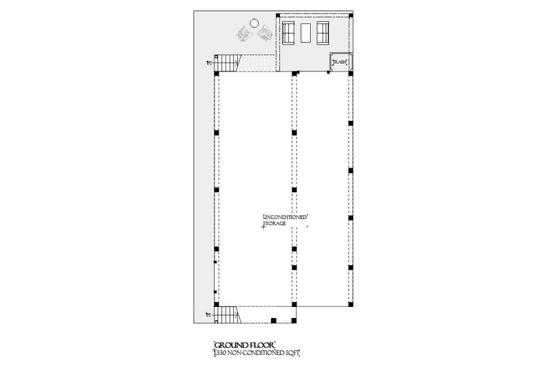 Dream House Plan - Floor Plan - Lower Floor for Beach House Plan #901-166 - 3 bed, 3.5 bath