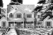 Country Style House Plan - 4 Beds 3 Baths 2768 Sq/Ft Plan #40-225 