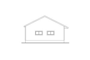 Exterior - Other Elevation for Traditional House Plan #124-630, 1 bath