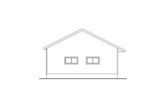 Exterior - Other Elevation for Traditional House Plan #124-630, 1 bath