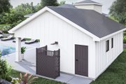 Modern Style House Plan - 0 Beds 0.5 Baths 116 Sq/Ft Plan #455-471 