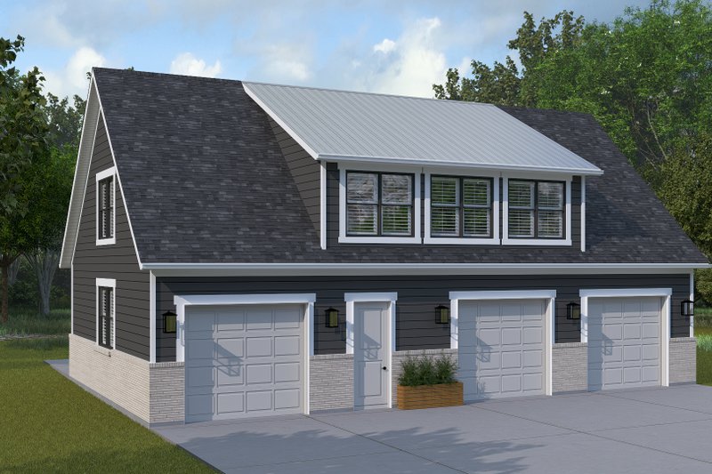 House Design - Exterior - Front Elevation 4 for Farmhouse House Plan #1060-307 - 2 bed, 1 bath