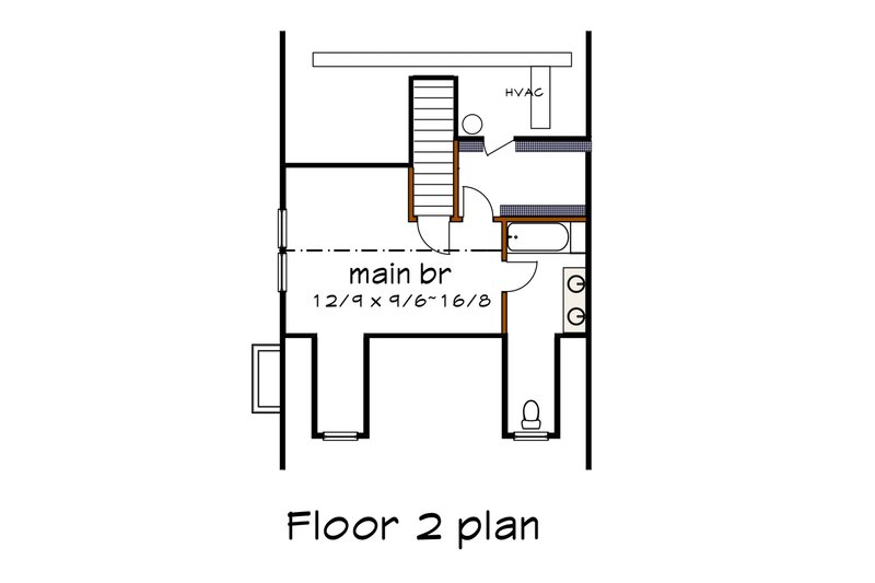 House Blueprint - Floor Plan - Upper Floor for Farmhouse House Plan #79-332 - 3 bed, 2.5 bath