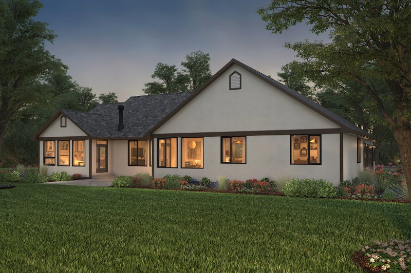 House Design - Exterior - Front Elevation 4 for Country House Plan #427-14 - 4 bed, 2.5 bath