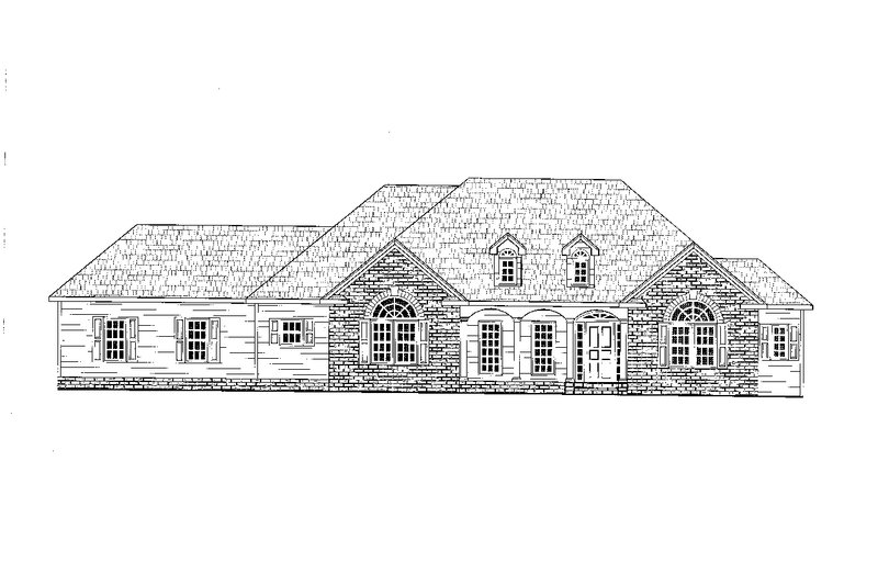 Architectural House Design - Exterior - Front Elevation 4 for Traditional House Plan #437-110 - 3 bed, 2.5 bath