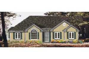 Ranch Exterior - Front Elevation Plan #3-113