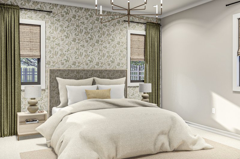 Home Plan - Interior - Master Bedroom for Southern House Plan #455-546 - 3 bed, 2 bath