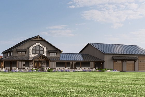 Exterior - Other Elevation 12 for Barndominium House Plan #1064-371 - 3 bed, 2.5 bath