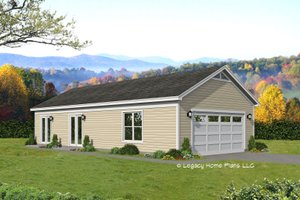 Country Exterior - Front Elevation Plan #932-609