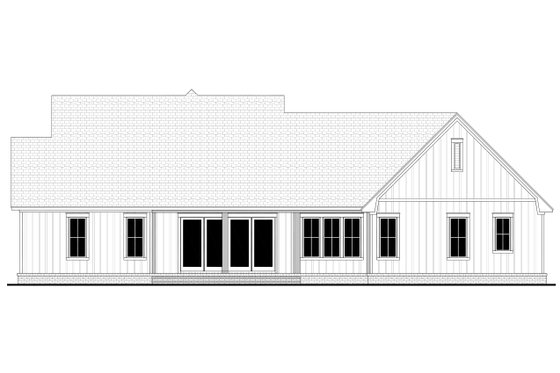 Exterior - Rear Elevation for Farmhouse House Plan #430-272 - 3 bed, 2.5 bath