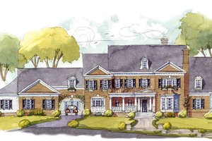 Colonial Exterior - Front Elevation Plan #429-48