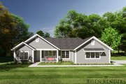 Country Style House Plan - 3 Beds 2 Baths 1451 Sq/Ft Plan #513-8 